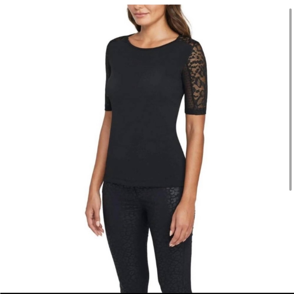 Anatomie Orly Lace Tee in Black